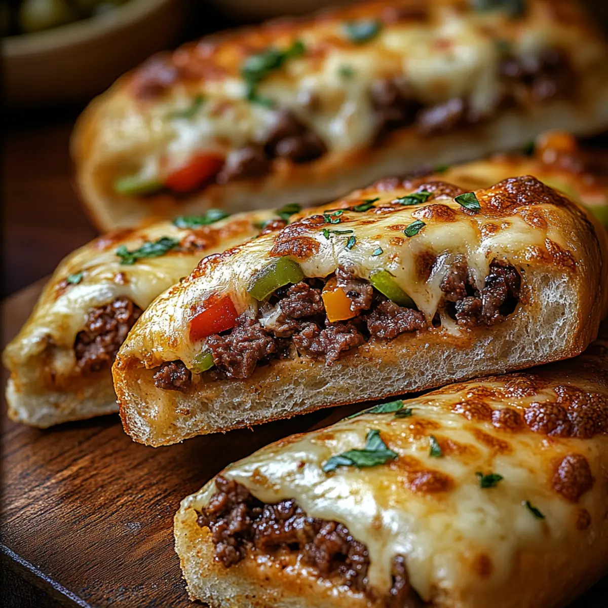 philly cheesesteak stuffed cheesy breadsticks