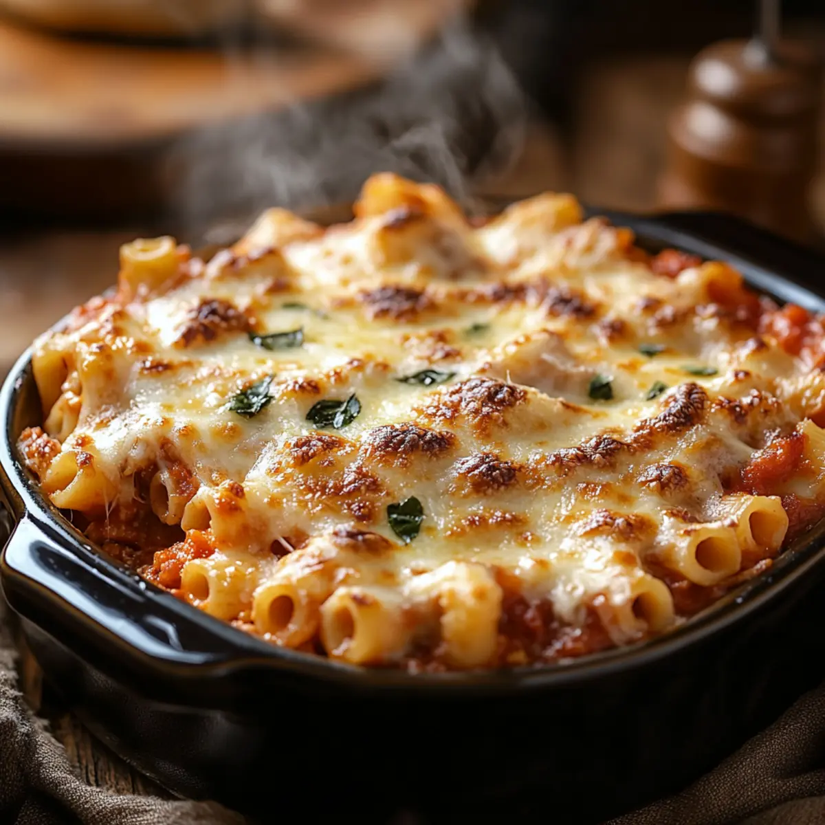 ultimate creamy cheesy baked ziti