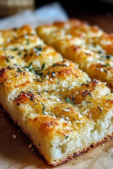 Crispy and Cheesy Garlic Parmesan Focaccia Bread You’ll Love